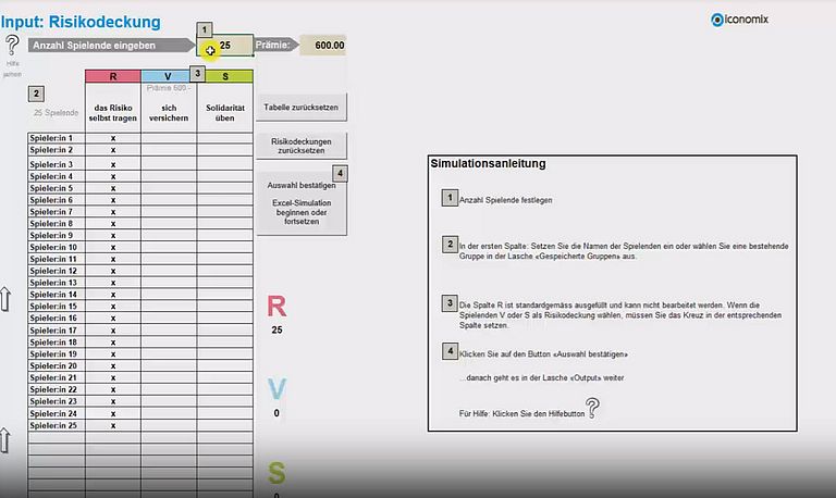 Video-Tutorial Anleitung Excel-Simulation