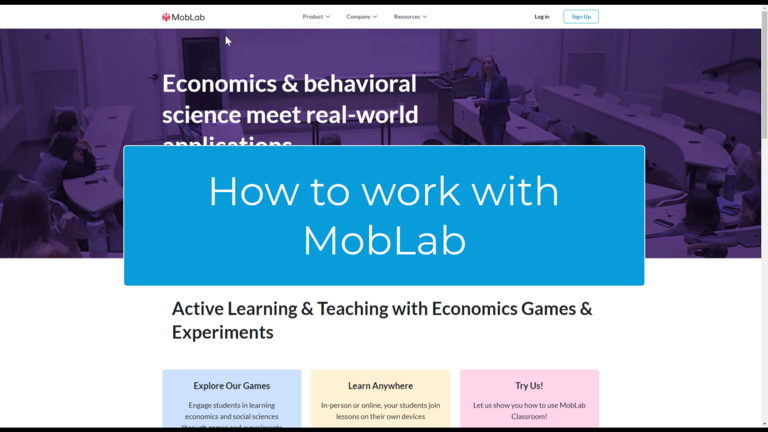 Working with MobLab
